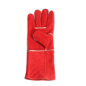 Guantes de soldadura de cuero y protección para las manos del soldador Guantes de trabajo duraderos para seguridad OEM y ODM disponibles - Product Image 5