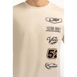 T-shirts en jersey coupe classique avec logo à motif uni, 260 g/m², respirants, anti-plis, coupe oversize, étiquette personnalisée MN-TS-SS25-016 - Product Image 5