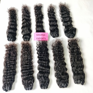 มัดผมอินเดียแบบไม่ผ่านกระบวนการผมลูกไม้แต่งหนังกำพร้าแบบไม่มีผมธรรมชาติ - Product Image 4