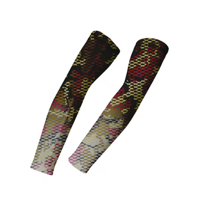 Mangas de brazo de tela suave con estiramiento de secado rápido, ajuste elástico cómodo y malla transpirable para mangas de brazo de entrenamiento - Product Image 3