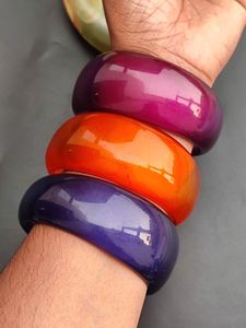 Beautiful Colorful Various Dried Flower clear Acrylic Resin Bangle Unique Bridal Gift Bangle Antique Resin Jewelry for Wedding - Product Image 5