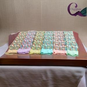 Vêtements traditionnels indiens et pakistanais Saree à l'encre de soie de coton toute la tenue musulmane traditionnelle sans eau et de style Mos - Product Image 2