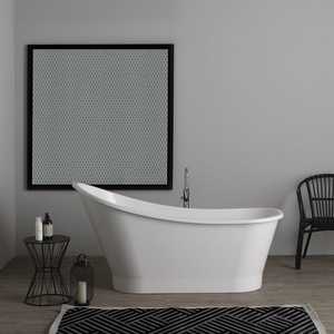 Baignoire autoportante ALMA de style classique compact - Product Image 1
