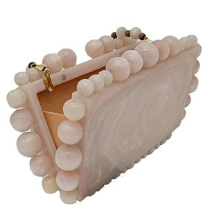 Bolso de mano de noche de resina hecho a mano de alto brillo personalizable suministro de fábrica de moda bolsa de caja de precio bajo - Product Image 1