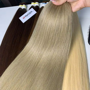 Extensiones de cabello a granel más vendidas Cabello de un solo donante Double Drown 100 gramos Colores claros 22 pulgadas - Product Image 1