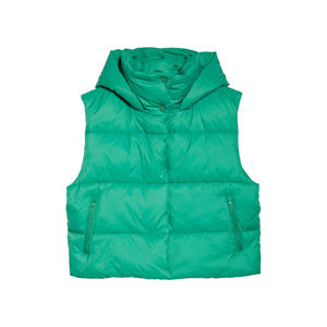 Gilet matelassé en polyester pour femme avec fermeture éclair, léger, chaud, sans manches, décontracté, tendance, pour l'extérieur, fabrication en usine - Product Image 5