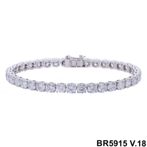 11ct Four Prong Tennis <b>Bracelet</b> Lab-Grown <b>Diamonds</b> in 14K Gold <b>Diamond</b> <b>Bracelets</b> & <b>Bangles</b> - Product Image 5