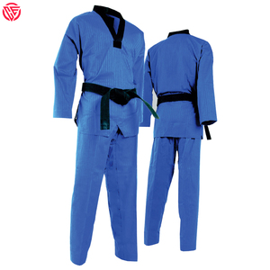 Uniforme d'arts martiaux de Taekwondo en polyester et coton unisexe confortable et durable - Product Image 2