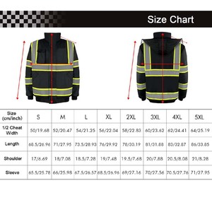 Ventes chaudes : Vêtements de travail de sécurité, ANSI Classe 1, haute visibilité, réfléchissant, LED clignotante, sweat-shirt imperméable à capuche, veste pour homme, plus chaud - Product Image 6