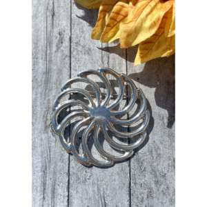 Navajo Sterling Silver <b>Brooch</b> <b>Pin</b> with Crystal Pearl and Rhinestone for Kids - Product Image 1