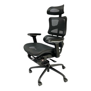 Chaise ergonomique contemporaine Rainbow avec dossier en maille réglable en hauteur et appui-tête - GSP-187SJD pour usage domestique, en tissu mousse PU - Product Image 1