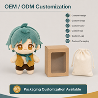 Peluche personnalisée de personnage fantastique, cheveux verts, mini figurine en peluche douce, jouet OEM ODM en gros