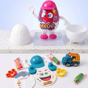 Banoon MeGo Surprise <b>Egg</b> Toy with play dough and Mini Toys for Kids - Product Image 4