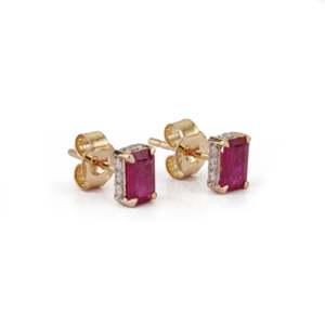 Pendientes de Aro con Perlas de Moissanita en Oro Rosa y Oro Blanco para Bodas, Compromisos y Fiestas - Product Image 4