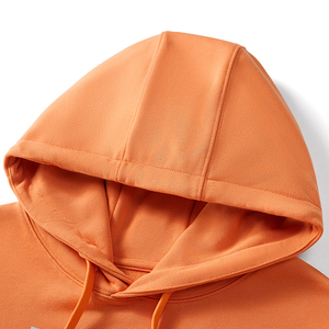 เสื้อฮู้ดแบบสวมหัวสำหรับแฟชั่นฤดูหนาวสีพื้นสไตล์ฮิปฮอปทรงหลวมแบบ350GSM ออกแบบได้ตามต้องการ - Product Image 6