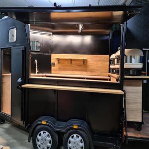 Venta al por mayor de aluminio acero galvanizado remolque camión comida rápida bebida al aire libre cocina móvil para aperitivos para helados perritos calientes - Product Image 3