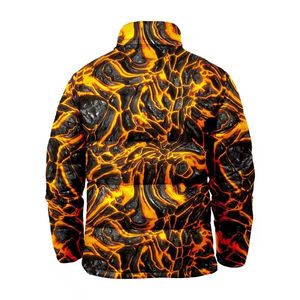 Stylish Black Unisex Winter Puffer <b>Jacket</b> Zipper Waterproof Heated Fully Sublimation Custom Design Windproof Men <b>Women</b> Plus Size - Product Image 6
