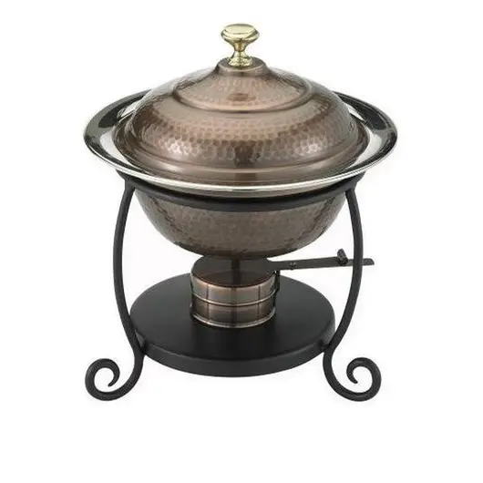 Designer antique Catering Serving Usage Hotel Buffet Chafing Dish Stand Buffet Food Warmer Pot Dinner Table Serving Dishes