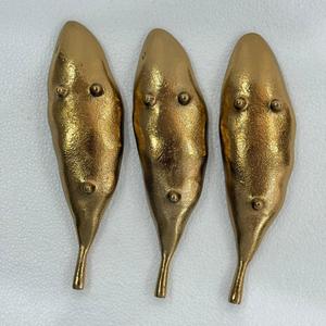 Juego de 3 Tazones de Aluminio de Diseño Clásico Hechos a Mano de Alta Calidad con Acabado Dorado para Fiestas - Product Image 2