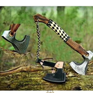 Tête de hache en acier Damas de qualité industrielle, usage polyvalent, manche en bois de frêne, prix d'usine, très populaire - Product Image 6