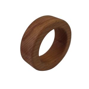 Bois de hêtre carré rond de serviette chêne rond de serviette décor de cuisine en bois lisse restaurant maison mariage décor hôtel bureau vaisselle - Product Image 1