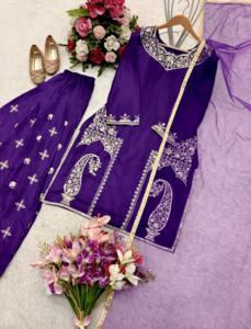 ชุดเกอร์ต้าแขนยาวสไตล์วินเทจสำหรับผู้ใหญ่ผ้าไหมแท้ธรรมชาติปักลายพิมพ์ลำดับดอริหนา - Product Image 4