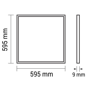 Optonic 60x60 LED Frame pannello luminoso per le camere interne con lampada 4500K temperatura colore categoria di prodotto luci pannello - Product Image 5