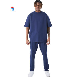 ชุดกีฬาเปิดไหล่โอเวอร์ไซส์ของผู้ชายเสื้อยืดและกางเกงสำหรับวิ่ง & ชุดวอร์มฤดูร้อนเป็นมิตรกับสิ่งแวดล้อม - Product Image 6