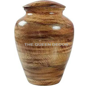 Urnes de crémation en forme de pomme en bois pour cendres Urnes en bois naturel Fournitures funéraires Urnes de crémation de style moderne - Product Image 3