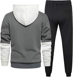 Personalizado a prueba de viento gimnasio Fitness chándal hombres manga larga Logo holgado invierno correr deportes traje XL venta al por mayor envío aire - Product Image 2