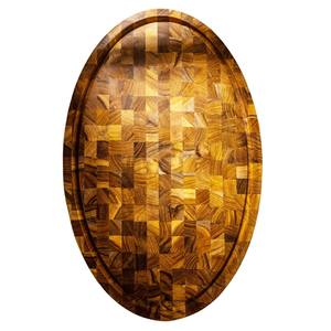 Tabla de cortar rectangular de madera de teca natural ecológica al por mayor con asa para uso doméstico y en la cocina. - Product Image 4