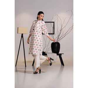 Camisa de Lino y Algodón con Estampado Floral y Adornos Jacquard Retro para Mujer, Estilo Vintage con Botones Decorativos, Talla XL, Informal, Ligera, para Verano - Product Image 5