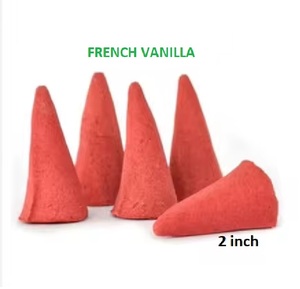 Conos de incienso de Vainilla Francesa natural, suministro al por mayor de conos de incienso de la mejor marca (rojo) - Product Image 1