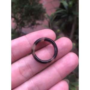 แหวนเขาสัตว์ธรรมชาติ งานแฮนด์เมด คุณภาพดีที่สุด 100% เป็นมิตรกับสิ่งแวดล้อม ขัดเงา สำหรับงานแต่งงานและวันครบรอบ งานฝีมือซานิยา - Product Image 3