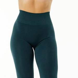 Legging en tricot sans couture 51% Polyamide 38% Polyester 11% élasthanne taille haute fuselée pour femmes - Product Image 6