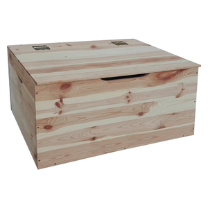 Cofano Funebre 73 x 35 x H 33 cm - Legno Chiaro - Product Image 1