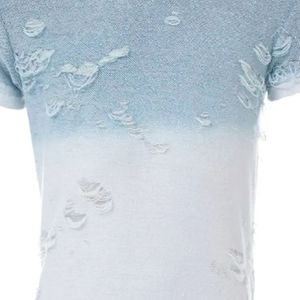 Servicio OEM, Camiseta de Punto de Poliéster/Algodón, Estilo Desgastado, para Hombre, Talla Personalizada, Corte Holgado, Color Sólido, Cuello Redondo, Fitness, Nueva Moda - Product Image 6