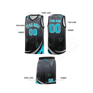 Maillot de basket-ball avec logo personnalisé maillot de basket-ball design personnalisé 100% polyester uniforme de basket-ball pour hommes - Product Image 1