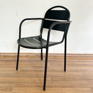 Minimalist Design Powder-Coated Iron <b>Table</b> and 2 Chairs Set CBCF216 - Product Image 4