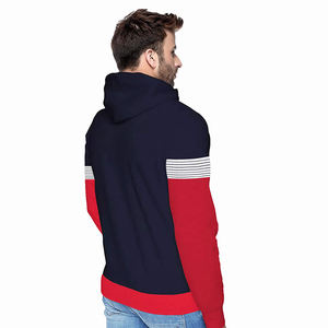 OEM-Sudadera con capucha para hombre, prenda deportiva masculina con diseño de Panel de trabajo, de Color amarillo y blanco, a la moda - Product Image 5