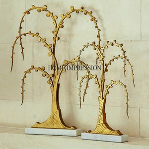 Set Of 2 Black Color Powder Coated Heavy Duty Metal Human <b>Figure</b> Holding Gold Plated Ship Sculpture Home & Hotel Decor Supplies - Product Image 4