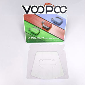 Soporte de mesa de exhibición de mostrador de PVC con logotipo personalizado OEM ODM para uso minorista y de exposición de China - Product Image 4