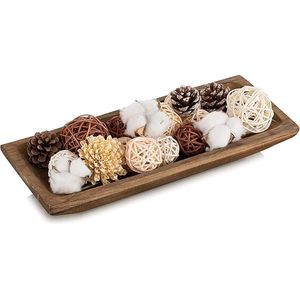 Tazón de masa de madera de tendencia superior para decoración, nuevo tazón de masa de madera, centro de mesa de comedor, frutero decorativo. - Product Image 4