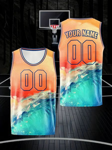 ชุดเสื้อบาสเก็ตบอลผ้าตาข่ายสำหรับผู้ชายชุดเครื่องแบบไร้ตะเข็บสำหรับเล่นกีฬาฤดูร้อน - Product Image 2