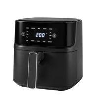 Friteuse à air à écran tactile 5.1-6.0L avec corps en plastique, double panier en acier inoxydable et minuterie manuelle, en vente pour l'Europe