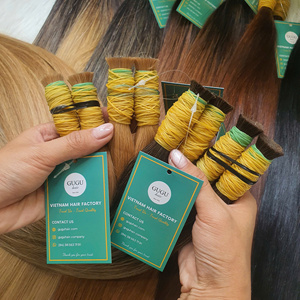 Cabello negro a granel hecho de 100% cabello humano vietnamita de alta calidad nuevo producto Vietnam 100 gramos 26 pulgadas cabello virgen - Product Image 3