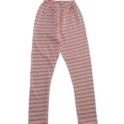 Groothandel Custom Design 100% Biologisch Katoen Baby Meisjes Zachte Rib Wafel Streep Kinderen Legging