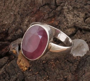 Anillo de Plata de Ley 925 con piedras preciosas de rubí Natural hecho a mano Vintage Boho clásico joyería de boda Idea de regalo Unisex - Product Image 6