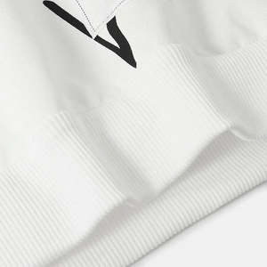 Nueva Sudadera Blanca para Hombre con Cuello Redondo, Diseño Moderno 2025, Fabricación Personalizada OEM, Sudadera Lisa de Felpa para Hombre - Product Image 5