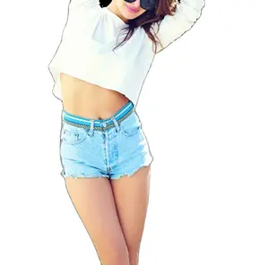 Summer Sex Casual Mujer Cintura alta Venta al por mayor Pantalones Denim Jean Shorts Mujeres Stretch Jeans con bolsillo